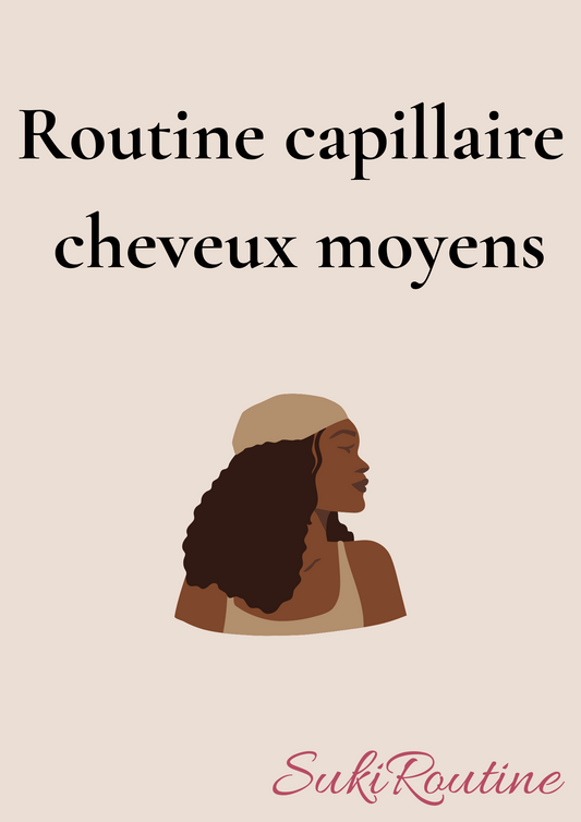 Routine cheveux moyens